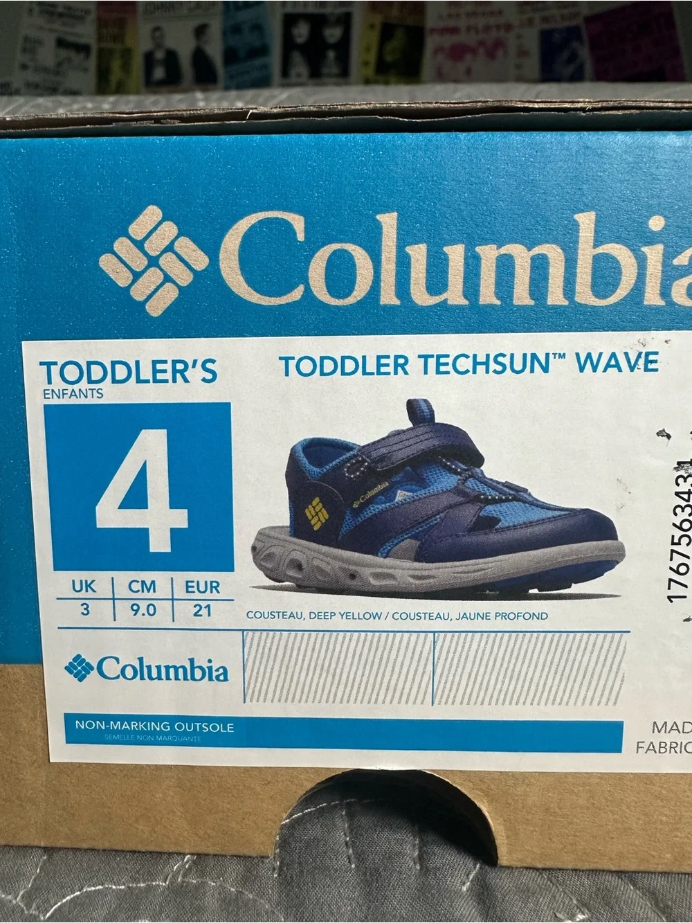 Columbia Toddler Boys Blue Techsun Wave Sandals NWT Size Toddler 4